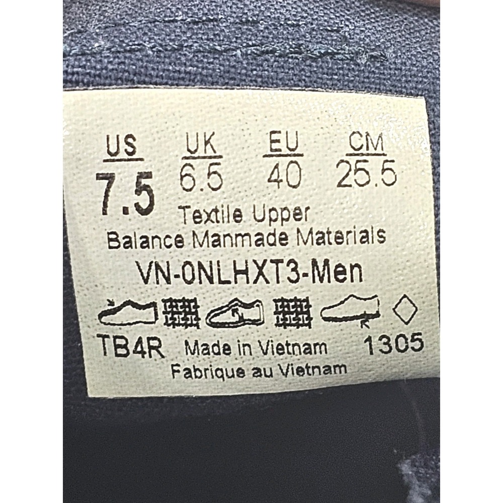 VANS Men's Iconic Skate Shoes US 7.5 Blue Sneakers With Blue Laces White Sole - Picture 7 of 7
